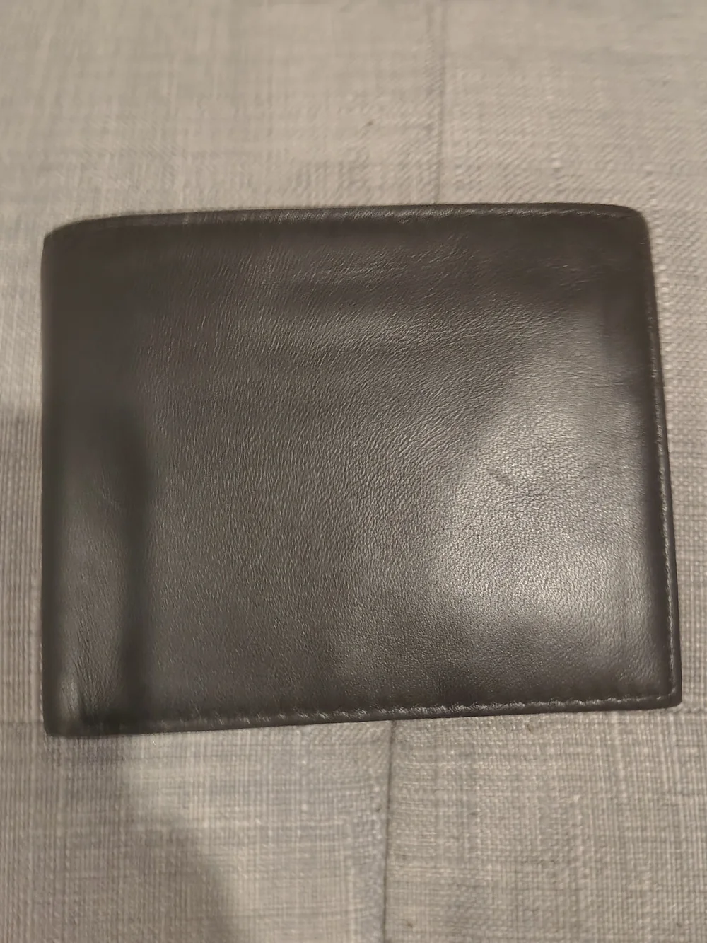 Black Brown 1826 Smooth Black Leather Card & Key Holder